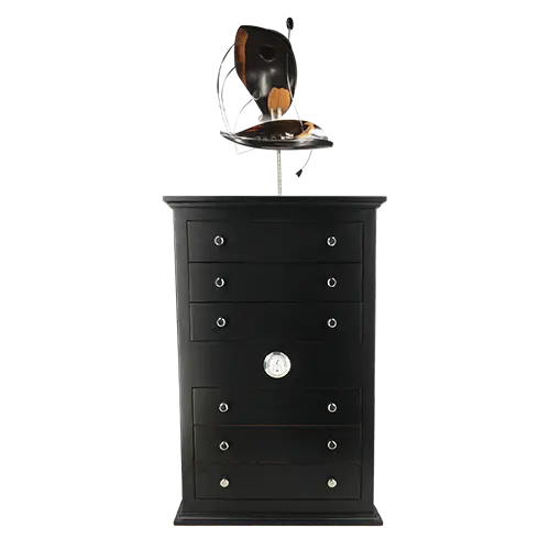 Humidor de madera y mármol